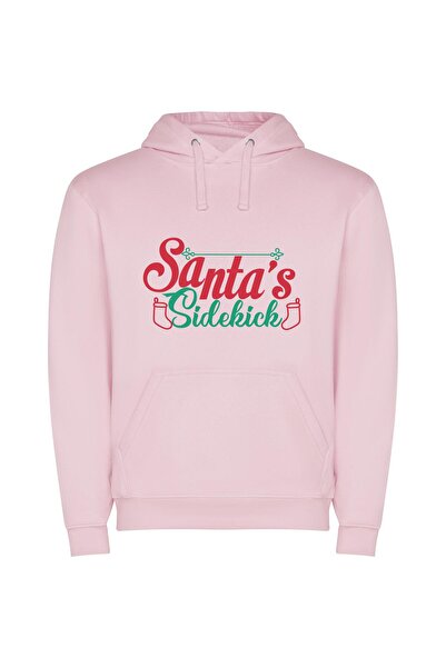 iLovePrints Sleigh chic: Adobe, Shutterstock Φούτερ με κουκούλα σε χρώμα Ροζ