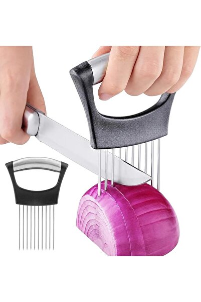 X SPRING Onion Holder Slicer, Multifunctional Stainless Steel Forks, Vegetabl...