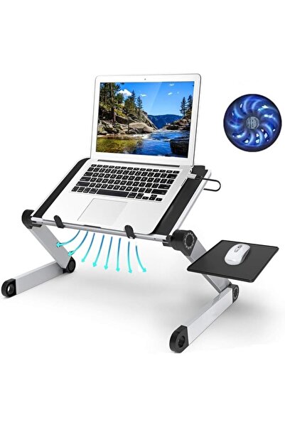 XICEN Laptop Stand, Adjustable Height for Desk, Portable Lap Table with Cooli...