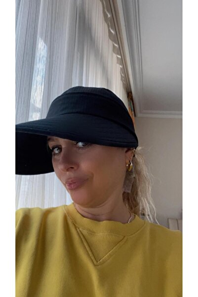 ZRN AKSESUAR Women's Sun Protection 2-in-1 Zipper Visor Hat - Detachable Top,...