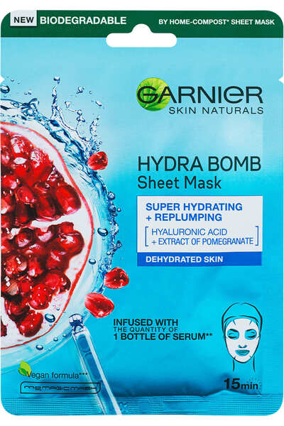 OEM Hydra Bomb mască tip șervețel cu extract de rodie, 28 g