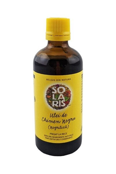 SOLARIS Ulei de chimen negru (Negrilica) presat la rece, 100ml