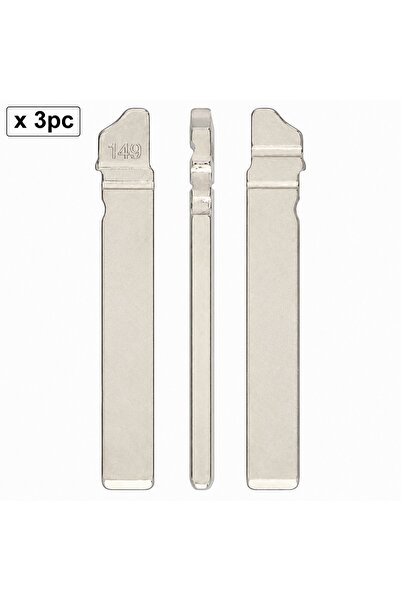 TECHSTAR Set de 3 lame de cheie auto 149 #   HU162T pentru MQB, fără canelură...