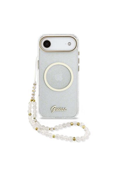 Guess Case with ring compatible with iPhone 17 Air, MagSafe/Magnetic, TPU, Tr...