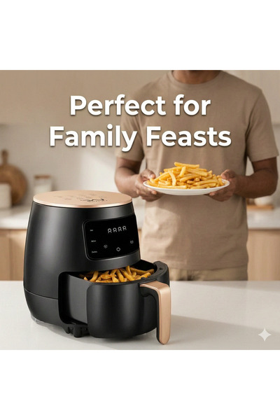 Generic Brand Digital Touch Screen Air Fryer, Hot Air Fryer Oven with 6 Prese...
