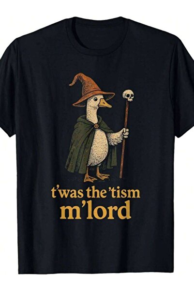 26LIK Funny Meme TWAS The Tism M Lord Silly Goose Graphic Kids Shirtfashion B...
