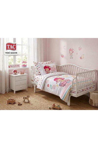 Taç Strawberry Baby Girl Pique Set 4 Pieces