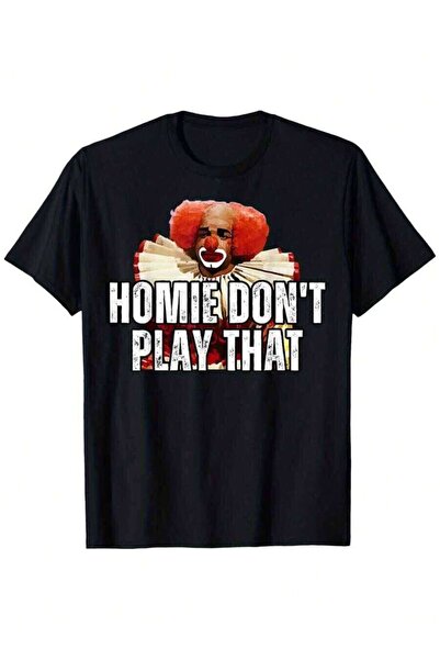 26LIK تي شيرت ريترو 90S In Living Color Homey Don't Play That Clown Graphic -...