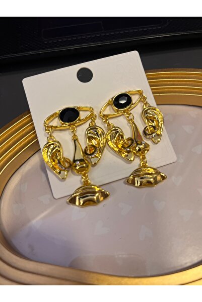 gozdeasutayaccessory Gold Eye Earrings