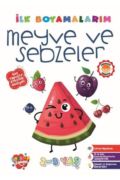 BOYAMA ZAMANI My First Paintings - Fruits and Vegetables