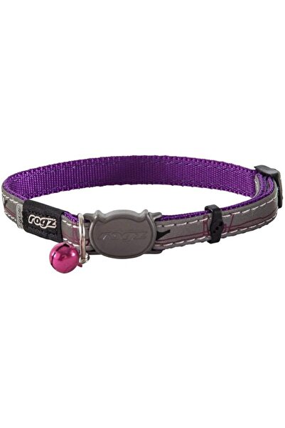 Rogz Reflective Cat Collar with Breakaway Clip and Removable Bell, Fully Adju...