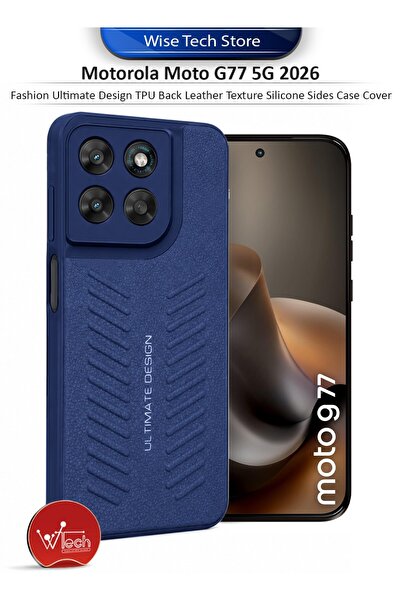Wtech Motorola Moto G77 5G 2026 Fashion Ultimate Design TPU Back Leather Text...