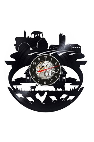 OEM Decorative wall clock made from vinyl record, Agricultural Farm Model, Tr...