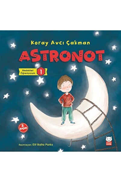 Kırmızı Kedi Çocuk Meslekleri Öğreniyorum 1 - Astronot