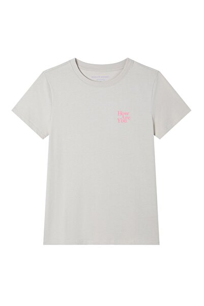 Giordano Women’s Cotton Crew Neck Printed Comfort Tee