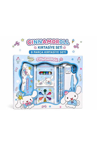 PeriMila 8 Parça Cinnamoroll Sevimli Karakter Kırtasiye Okul Seti