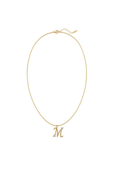 Charmist Çelik Üzeri Altın Kaplama Signature Collection Harf Kolye