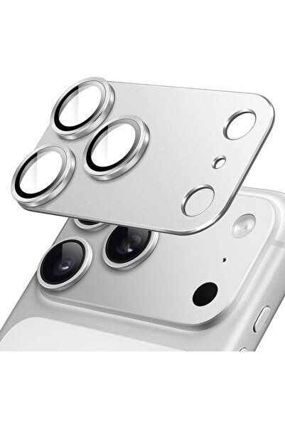 TERRION Camera Lens Protector for iPhone 17 Pro Max, Silver, 1-Pack | Full-Co...
