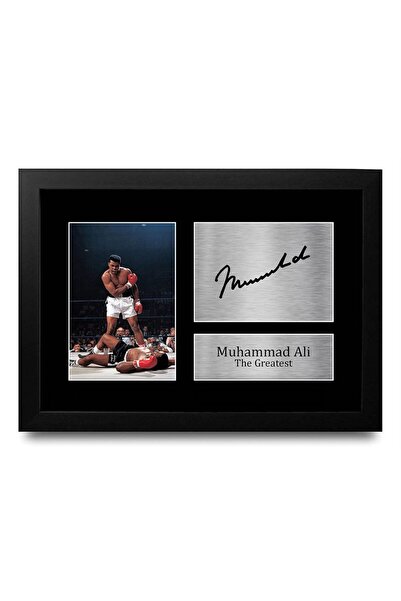 Generic Alayra Framed FR A4 Muhammad Ali Signed Autograph Gifts Printed for B...