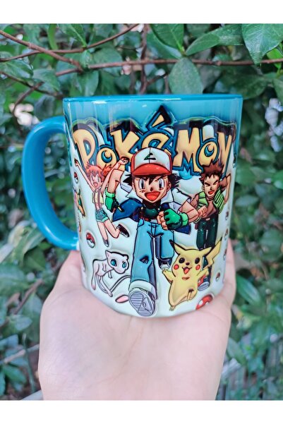 Mugs and love Pokemon baskı premium kupa