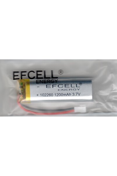 Efcell Mini DRON soketli Polimer PİL 3.7V 1200 Mah Lipo -Pil /İki Pinli Beyaz...