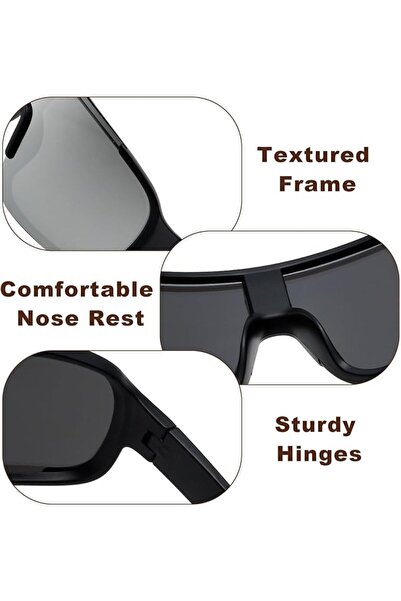 KASTWAVE 2PCS Polarized Cycling Glasses, UV400 Protection Sports Sunglasses f...