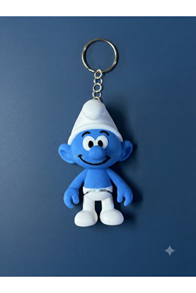 Genel Markalar Şirinler Anahtarlık - The Smurfs Keychain Charm