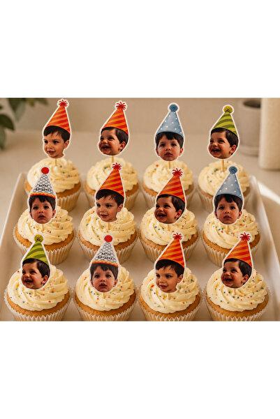 Kürdanlı cupcake süs