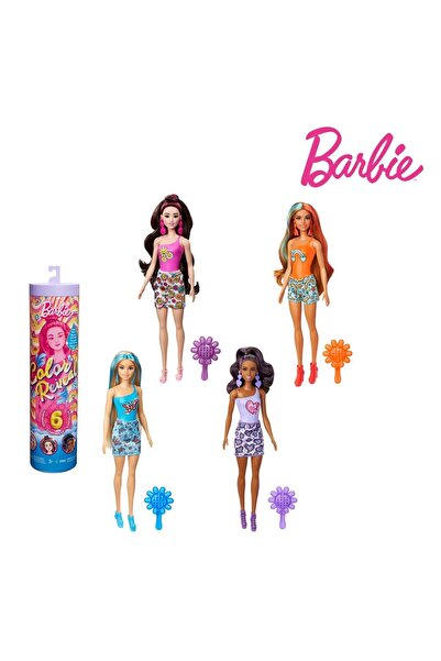 mattel Păpușa Barbie Color Reveal Curcubeu - 6 Surprize, Schimbă Culoarea la ...