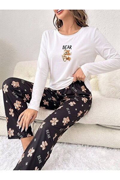 Zaya Homewear Uzun Kollu New BEAR Süpersoft Pijama Takım