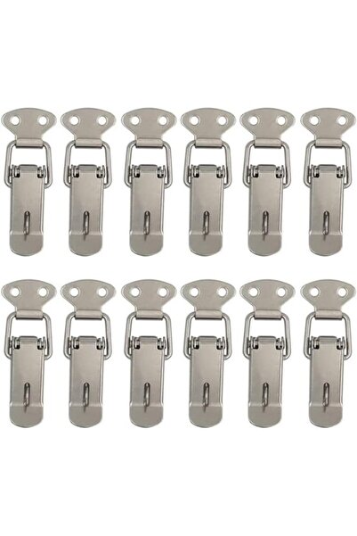 STARSTAR 12pc Stainless Steel Toggle Hasp Latches, Spring-Loaded Closures for...