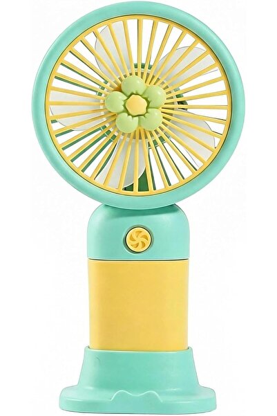 STARSTAR Handheld fan, flower - shaped handheld desktop fan, rechargeable min...
