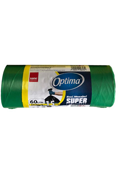 Sano Saci Menajeri Verzi - Optima Super, 60 l, 15 buc