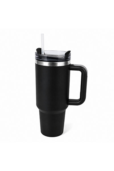 Generic Brand 40oz Stainless Steel Insulated Car Cup Tumbler With Handle & St...