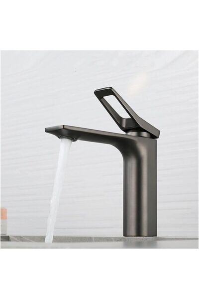 STARSTAR Polished chrome-plated basin faucet, single-handle bathroom faucet, ...
