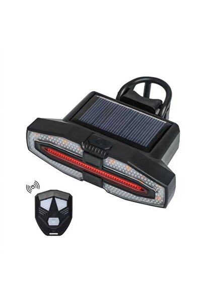 Morvena Picks Lampă spate pentru bicicletă alimentată cu energie solară cu se...