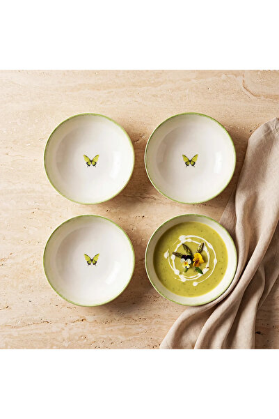 Güral Porselen Flora 4-Piece 15 cm Porcelain Bowl 4883