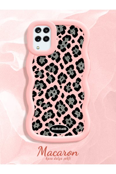CHICASELUX Samsung Galaxy A12 4G/5G Compatible Wavy Frame Leopard Print High ...