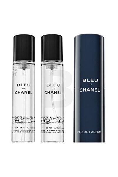 Chanel Bleu de – Επαναγεμιζόμενο Ω ντε Παρφούμ για Άνδρες, 3 x 20 ml