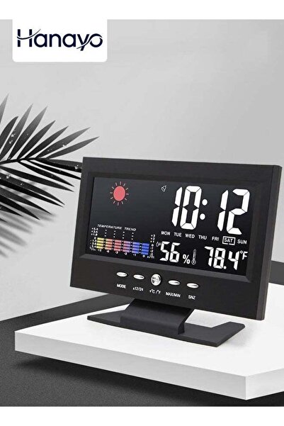 Generic Desktop Clock LCD Digital Clock Multifunctional Digital Alarm Clock C...