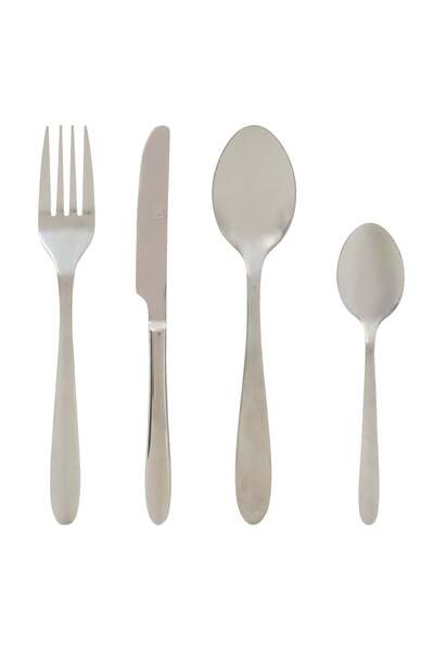 Secret de Gourmet Set tacâmuri 24 piese "Nevis" - Oțel inoxidabil, Argintiu