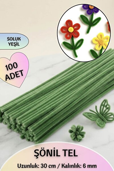 Dantelux 100 Pieces of Chenille Fuzzy Wire 30 cm |   Handicrafts, Flower Maki...