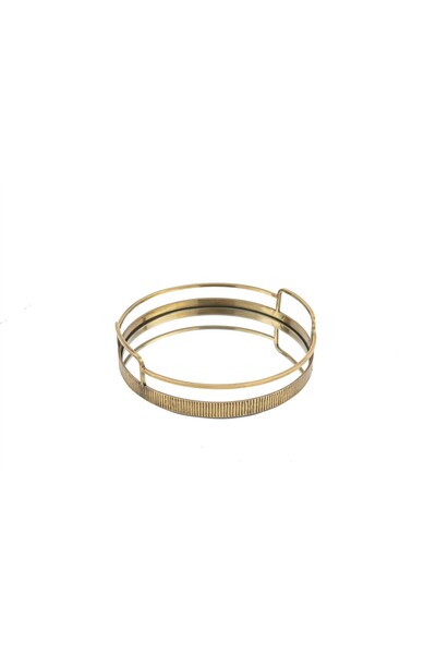 Mikasa Moor Antique Gold Mirrored Round Tray 31X8Cm