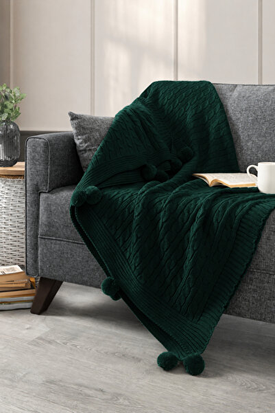 Sevim Knitted Knitwear Tv Blanket - 130X170 cm - Knee Blanket & Sofa Throw - ...