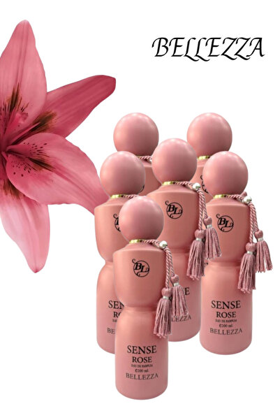 Bellezza 6 قطع من عطر سنس روز 200 مل