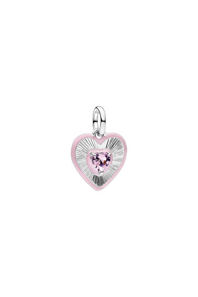OEM Pink Heart Talisman with Stone