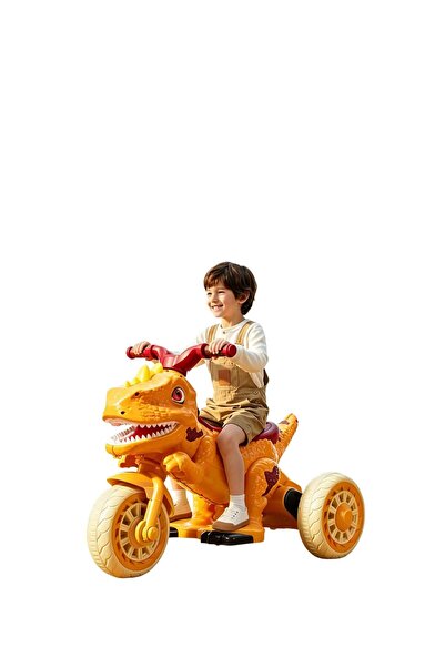 happyworld2026 Motocicleta Electric cu 3 roti - Dinozaur 12V si 2 motor pentr...