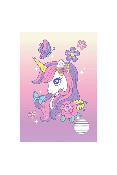 OEM Caiet A5 Tip 2 cu copertă cu model unicorn - 20 de pagini