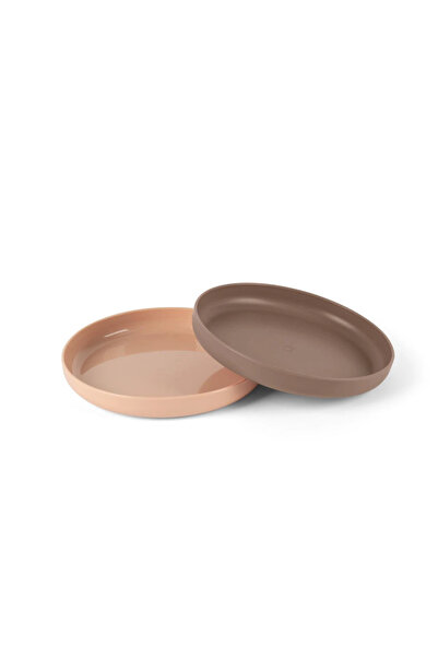 DANTOY TINY BIObased Farfurie pentru copii 2 buc. Nud/Mocca