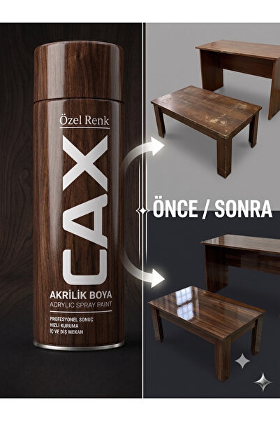 caxcolors CAX Akrilik Sprey Boya - Sehpa Masa Mobilya Boyası Kendin Yap (DIY)...